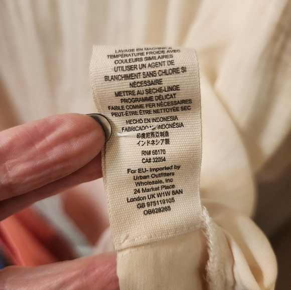 Cloth & Stone for Free People Button-Front Blouse – Cream | Size L - Picture 3 of 5